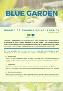 Sistema acuaponía Blue Garden